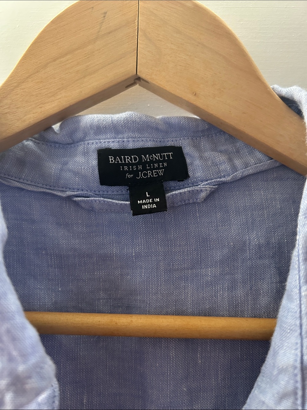 J. Crew Baird McNutt Irish Linen Button-Up Shirt - Light Blue - Picture 2 of 5